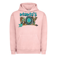 Pigment Salmon Mama's boy Mother's Day Urban Hoodie - FaDigitalArtStudio