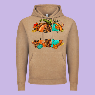 Custom Pumpkin Name Vintage Hoodie Designed By Nancycooperartshop
