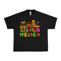 Black viva mexico Urban Heavy Tee - AdoDesignShop