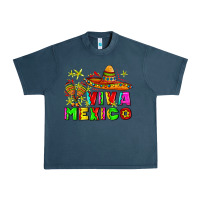 Midnight Navy viva mexico Urban Heavy Tee - AdoDesignShop