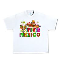 White viva mexico Urban Heavy Tee - AdoDesignShop