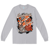 Moon Dust checkered retro basketball Long Sleeve Tee - MaliasSmallBusiness