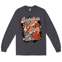 Smoke checkered retro basketball Long Sleeve Tee - MaliasSmallBusiness