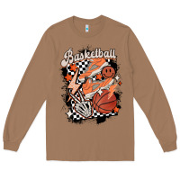 Toasted Coconut checkered retro basketball Long Sleeve Tee - MaliasSmallBusiness