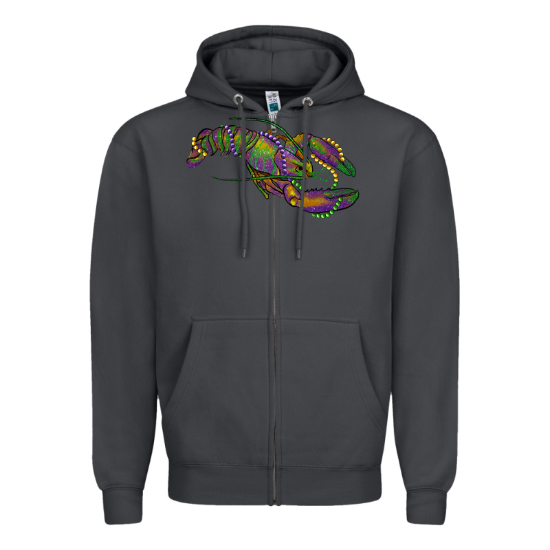 Mardi Gras Lobster Zipper Hoodie by RanaPortraitStore | Teevron