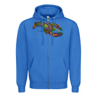 True Royal mardi gras lobster Zipper Hoodie - RanaPortraitStore