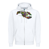 White mardi gras lobster Zipper Hoodie - RanaPortraitStore