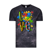Cloud Black autism love Vintage Tee - MaliasSmallBusiness