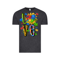 Vintage Black autism love Vintage Tee - MaliasSmallBusiness
