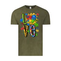 Vintage Olive autism love Vintage Tee - MaliasSmallBusiness