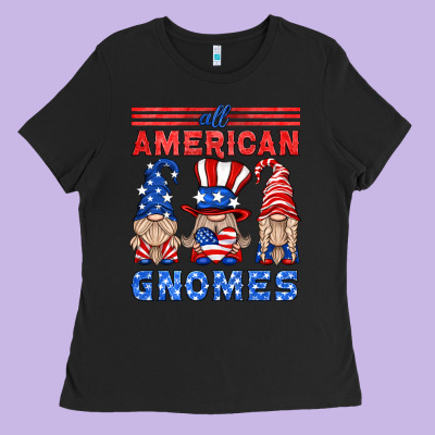 All American Gnomes Ladies Tee Designed By Hra Design Shop