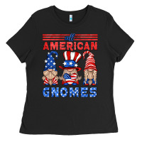Black all american gnomes Ladies Tee - HRA Design Shop