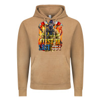 Vintage Camel First In last Out American Firefighter Vintage Hoodie - LillyAllenDesigns