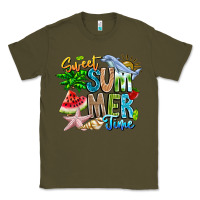 Army Green summer time Classic Tee - CowhideDigitalArt