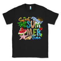 Black summer time Classic Tee - CowhideDigitalArt