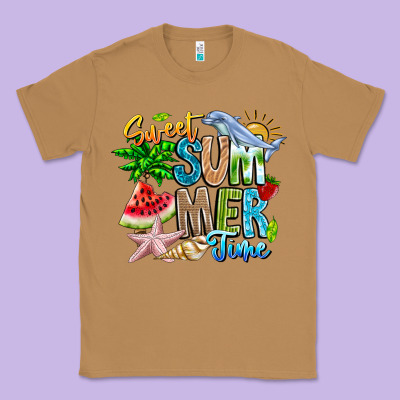 Summer Time Classic Tee Designed By Cowhidedigitalart