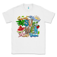 White summer time Classic Tee - CowhideDigitalArt