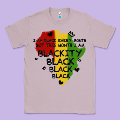 Black Black Blackity Classic Tee Designed By Maliassmallbusiness