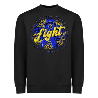 Black fight colorectal cancer Heavyweight Sweatshirt - NancyCooperArtShop