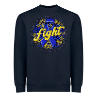 Navy fight colorectal cancer Heavyweight Sweatshirt - NancyCooperArtShop