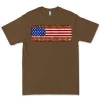 Cacao usa flag leopard Premium Tee - JahusDesignShop