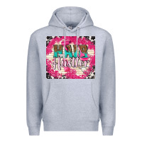 Heather Grey hair hustler with elements Premium Hoodie - TumblerDesignByShophia