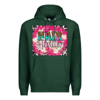 Sports Green hair hustler with elements Premium Hoodie - TumblerDesignByShophia
