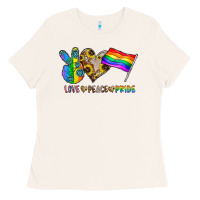 Bone peace love pride Ladies Tee - CowhideDigitalArt