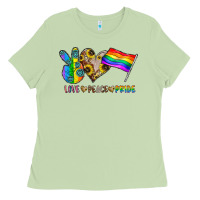 Matcha peace love pride Ladies Tee - CowhideDigitalArt