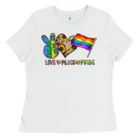 Peace Love Pride Ladies Tee | Teevron