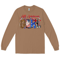Toasted Coconut all american girl Long Sleeve Tee - NancyCooperArtShop