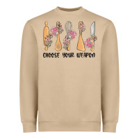 Mushroom choose your weapon Heavyweight Sweatshirt - MaliasSmallBusiness