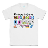 White battery life of a wife & mom Classic Tee - JahusDesignShop