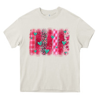 Cream valentines day brushstroke Heavy Core Tee - OliviaCreatesArt