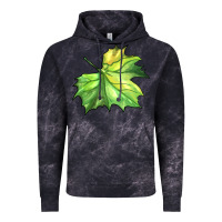 Cloud Black green leaf Vintage Hoodie - BarkalooDesign