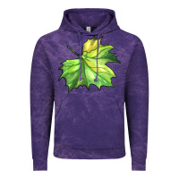 Cloud Purple green leaf Vintage Hoodie - BarkalooDesign