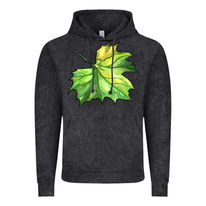 Green Leaf Vintage Hoodie by BarkalooDesign | Teevron