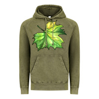 Vintage Olive green leaf Vintage Hoodie - BarkalooDesign
