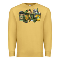 Antique Gold Army coffee cups 4th of july Premium Sweatshirt - HowdyJamesFarm