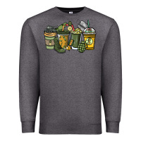 Charcoal Heather Army coffee cups 4th of july Premium Sweatshirt - HowdyJamesFarm