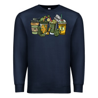 Navy Army coffee cups 4th of july Premium Sweatshirt - HowdyJamesFarm