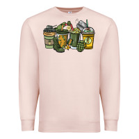 Pale Pink Army coffee cups 4th of july Premium Sweatshirt - HowdyJamesFarm