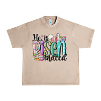French Oak he is risen indeed Urban Heavy Tee - MaliasSmallBusiness