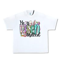 White he is risen indeed Urban Heavy Tee - MaliasSmallBusiness