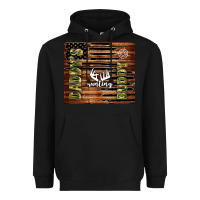 Black daddy's hunting buddy Heavyweight Hoodie - TumblerDesignByShophia