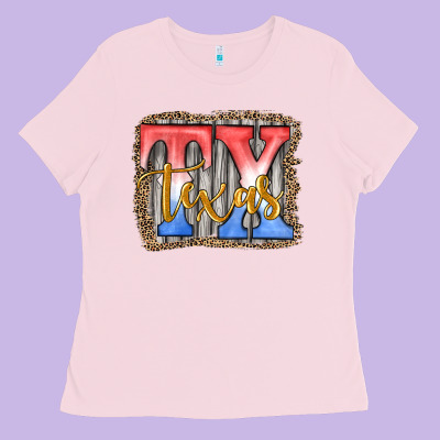 Tx Texas Ladies Tee Designed By Jahusdesignshop