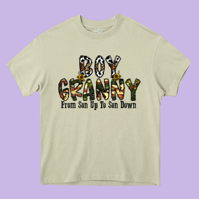 Boy Granny From Son Up To Sondown Heavy Core Tee Designed By Cowhidedigitalart