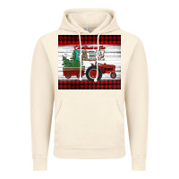 Vintage Artic christmas on the farm tractor Vintage Hoodie - Jasminsmagicworld