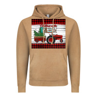 Vintage Camel christmas on the farm tractor Vintage Hoodie - Jasminsmagicworld