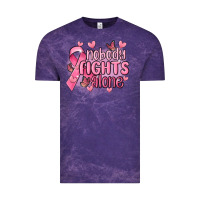 Cloud Purple nobody fights alone cancer Vintage Tee - MaliasSmallBusiness